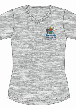 Baby Look Mescla - C/BORDADO Prefeitura de Blumenau 