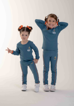 Baby Look Ml Canelada Azul