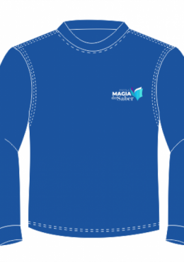 Camiseta Azul Manga Longa Unissex - Magia do Saber 