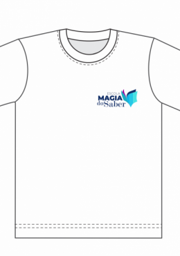 Camiseta Branca Manga Curta - Magia Do Saber 