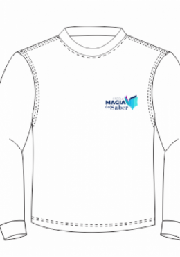 Camiseta Branca Manga Longa - Magia do Saber 