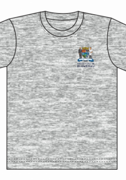 Camiseta Unissex Mescla - C/BORDADO PREFEITURA DE BLUMENAU