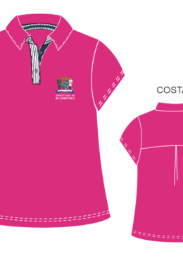 Polo Bata Pink - C/ APLIQUE  Prefeitura de Blumenau