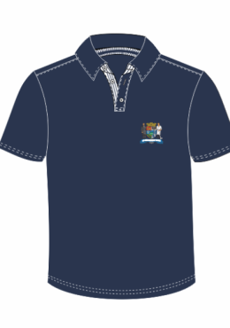 Polo Masculina Marinho - C/ Aplique Prefeitura de Blumenau