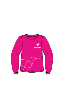 T-SHIRT ML PINK COLIBRI