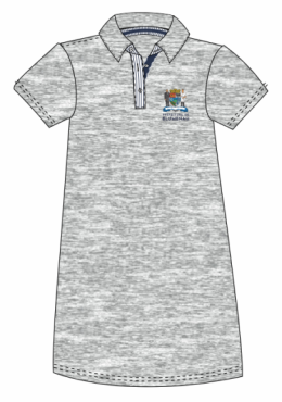 Vestido com Manga Mescla - C/ Aplique Prefeitura de Blumenau